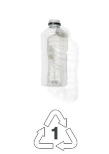 Example of plastic type 1: water bottle