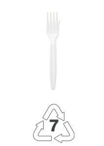 Example of plastic type 7: plastic fork